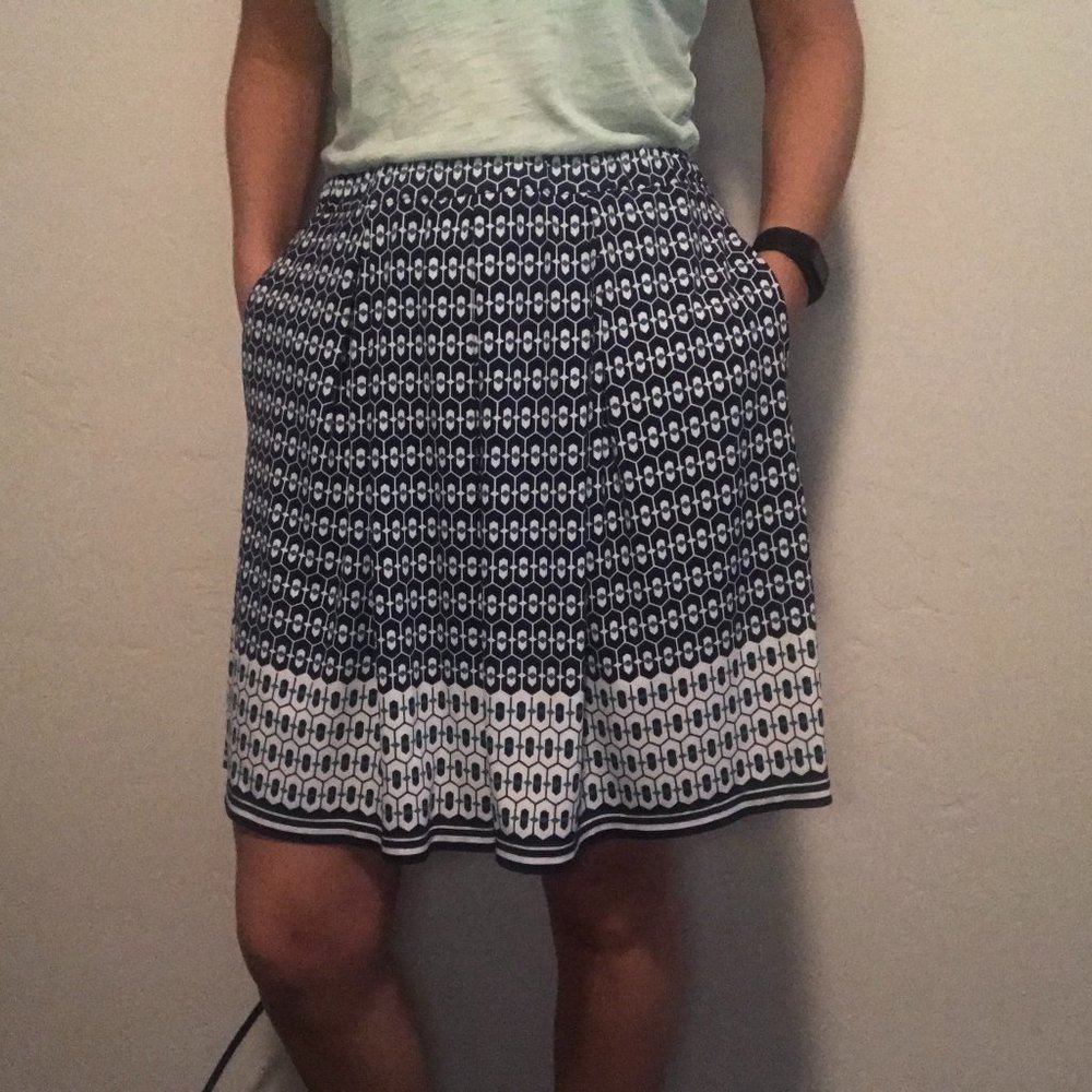 Geometric Print Skirt